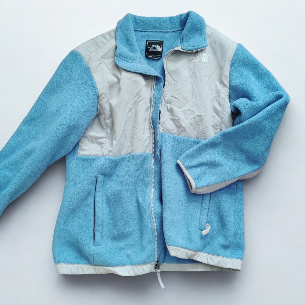 The North Face Light Blue & Gray Fleece Jacket